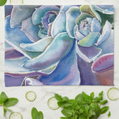 Succulent Echeveria Kitchen Towel Theedoek (Gevouwen)