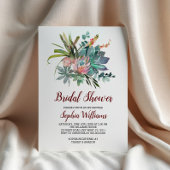 Succulent en Boho Cactus Vrijgezellenfeest Kaart