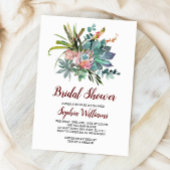 Succulent en Boho Cactus Vrijgezellenfeest Kaart