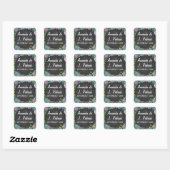 Succulent en Chalkboard bruiloft gunst Stickers (Vel)