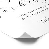 Succulent en Eucalyptus Greenery voor Baby Poster (Hoek)