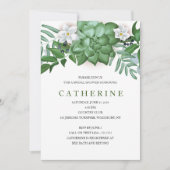 Succulent en floraal Vrijgezellenfeest Kaart (Voorkant)