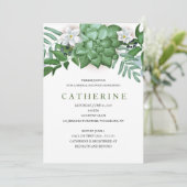 Succulent en floraal Vrijgezellenfeest Kaart (Staand voorkant)