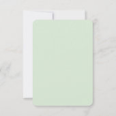 Succulent en groen goud geometrisch RSVP kaartje (Achterkant)