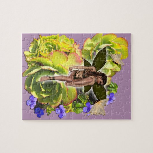 Succulent fee legpuzzel (Horizontaal)