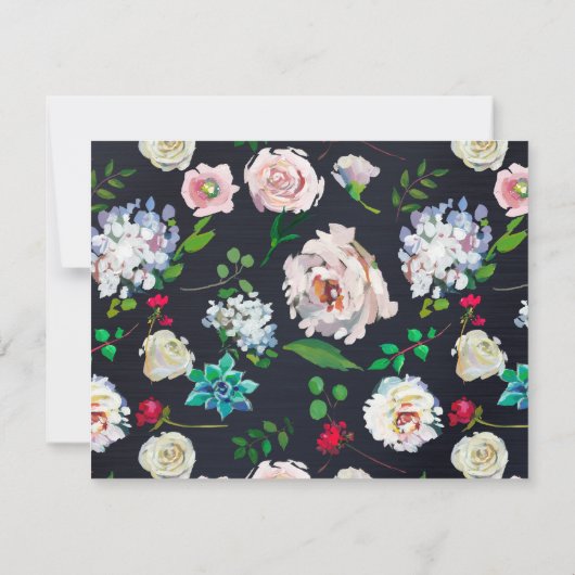 Succulent Floral Bridesmaid Kaart (Achterkant)