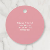 Succulent Floral Heart Wedding Bedankt Bedankjes Labels (Achterkant)