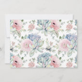 Succulent Floral Save the Date Foto (Achterkant)