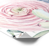 Succulent Floral Wedding Bridal Partij Foto Prop Poster (Hoek)