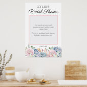 Succulent Floral Wedding Bridal Partij Foto Prop Poster (Keuken)