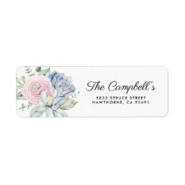  Succulent Floral Wedding Etiket