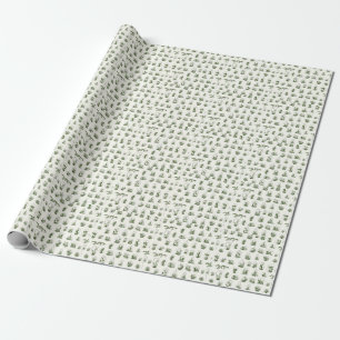 Succulent Florarium: geometrisch ontwerp. Cadeaupapier