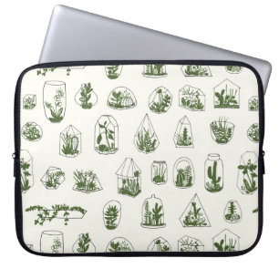 Succulent Florarium:  geometrisch ontwerp. Laptop Sleeve