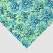 Succulent floreel patroonweefsel tissuepapier (Detail)