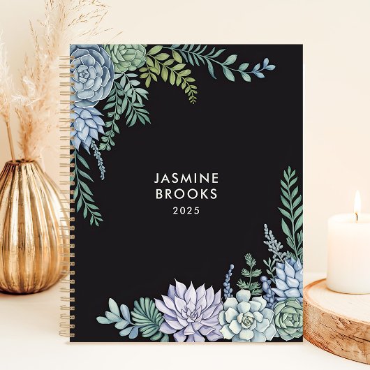 Succulent Garden 2025 Custom Name Planner