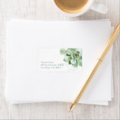Succulent Garden Botanical Wedding Adres Etiket (Insitu)