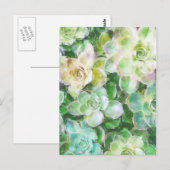 Succulent Garden door Cindy Bendel Briefkaart (Voorkant / Achterkant)