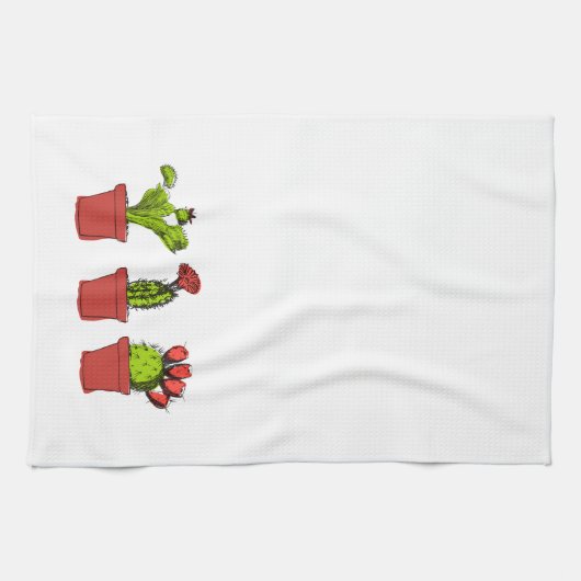 Succulent Garden Kitchen Tea Towel Theedoek (Horizontaal)