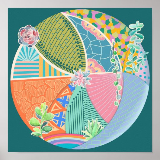 Succulent Garden Poster (Voorkant)