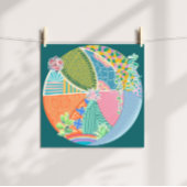 Succulent Garden Poster