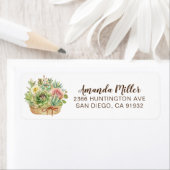 Succulent Garden Return Address Label (Insitu)