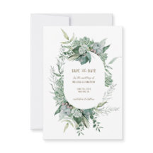 Succulent Garden Wedding Save the Date