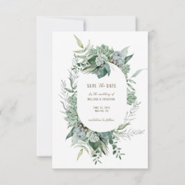 Succulent Garden Wedding Save the Date