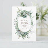 Succulent Garden Wedding Save the Date (Staand voorkant)