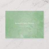 Succulent Geometrisch Baby shower Diaper Raffle Informatiekaartje (Achterkant)