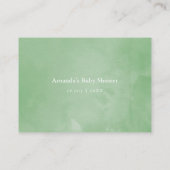 Succulent Geometrische Baby shower Display Shower Informatiekaartje (Achterkant)