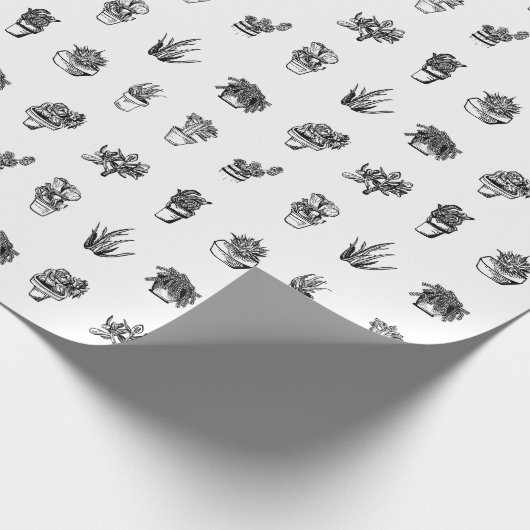 Succulent Gift Wrap Cadeaupapier (Hoek)