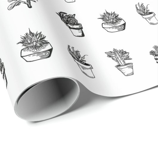 Succulent Gift Wrap Cadeaupapier (Rol Hoek)