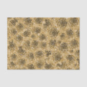 Succulent Gold Glitter Elegant Metallic Design Tissuepapier (Voorkant)