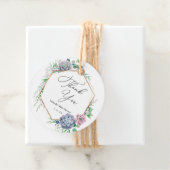 Succulent Gold Lijst Dank u Bedankjes Labels (In situ)