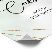 Succulent Gold lijst Hoeveel kurken in de fles Poster (Hoek)