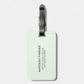 Succulent Green Cacti Bagagelabel (Achterkant verticaal)