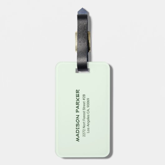 Succulent Green Cacti Bagagelabel (Achterkant verticaal)