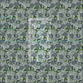 succulent green indigo stof (Delen)