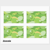 Succulent Green Rechthoekige Sticker (Vel)