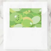 Succulent Green Rechthoekige Sticker (Tas)