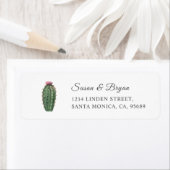 Succulent Greenery Address Label (Insitu)