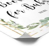 Succulent greenery boho books for baby sign poster (Hoek)