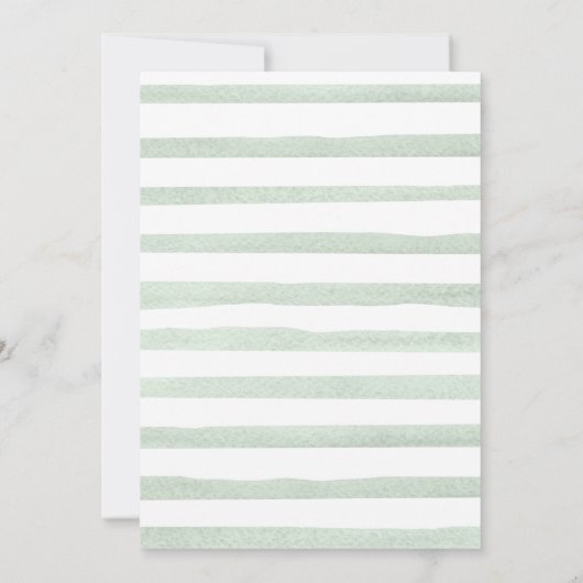 Succulent Greenery Cactus Pots Baby shower Kaart (Achterkant)