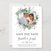 Succulent Greenery | Datum opslaan Magnetische Uitnodiging (Voorkant)