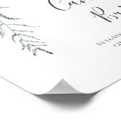 Succulent Greenery Deze kaars brandt het huwelijk Poster (Hoek)