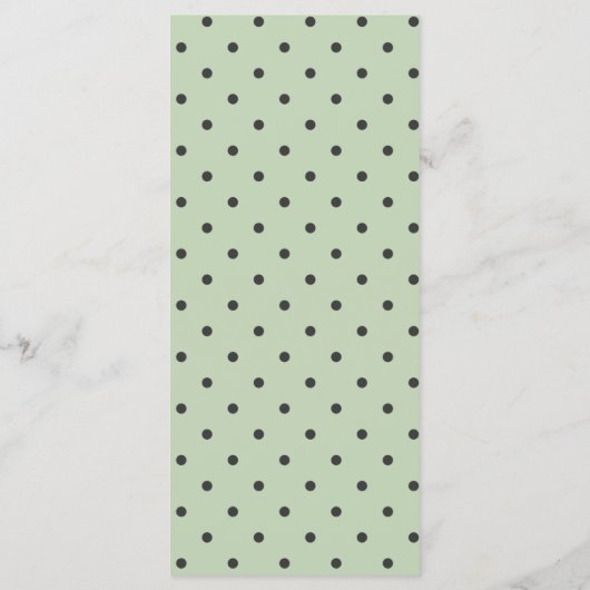 Succulent Greenery Dinner Menu Kaart (Achterkant)