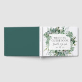 Succulent Greenery | Donkergroener-weddenschap Gastenboek (Volledig)