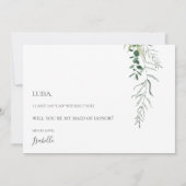 Succulent Greenery Foto gemaakt van het eervolle v Kaart (Achterkant)