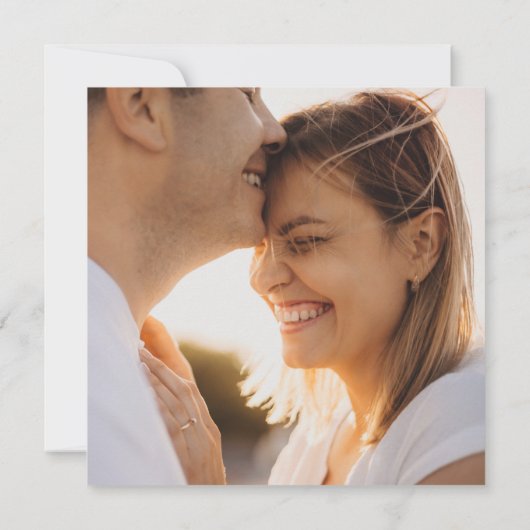 Succulent Greenery | Fotoweddenschap op het plein Kaart (Achterkant)