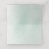 Succulent Greenery Gold Leaves Wedding Place Card Plaatskaartje (Binnenkant ongevouwen)